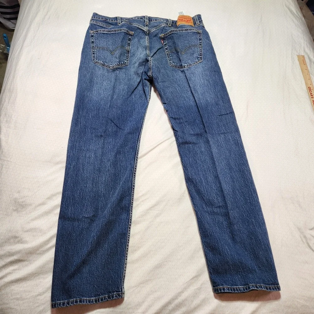 LEVI'S 505 REGULAR FIT STRAIGHT DENIM BLUE JEANS MENS SIZE 38X32